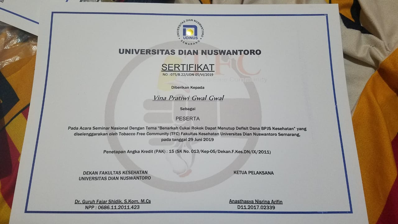 sertifikat peserta seminar nasional